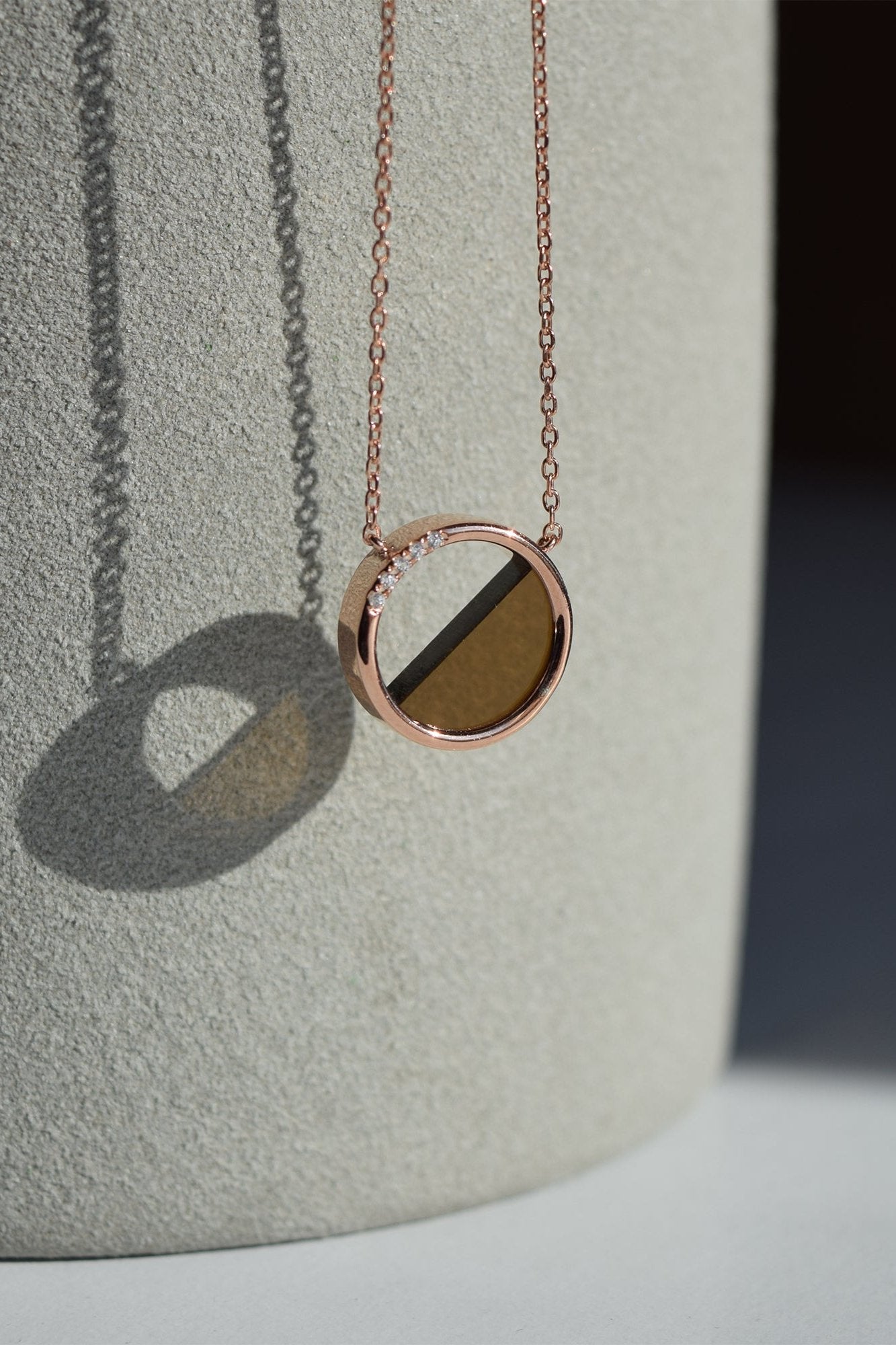 Circle Glass Necklace