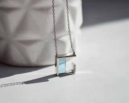 Square Glass Necklace